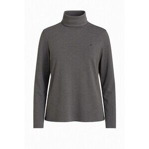 Lauren Ralph Lauren Gray Turtleneck Top 1X Long Sleeve Pullover Classic Basic